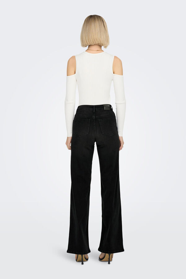 Only Wide jeans Crna