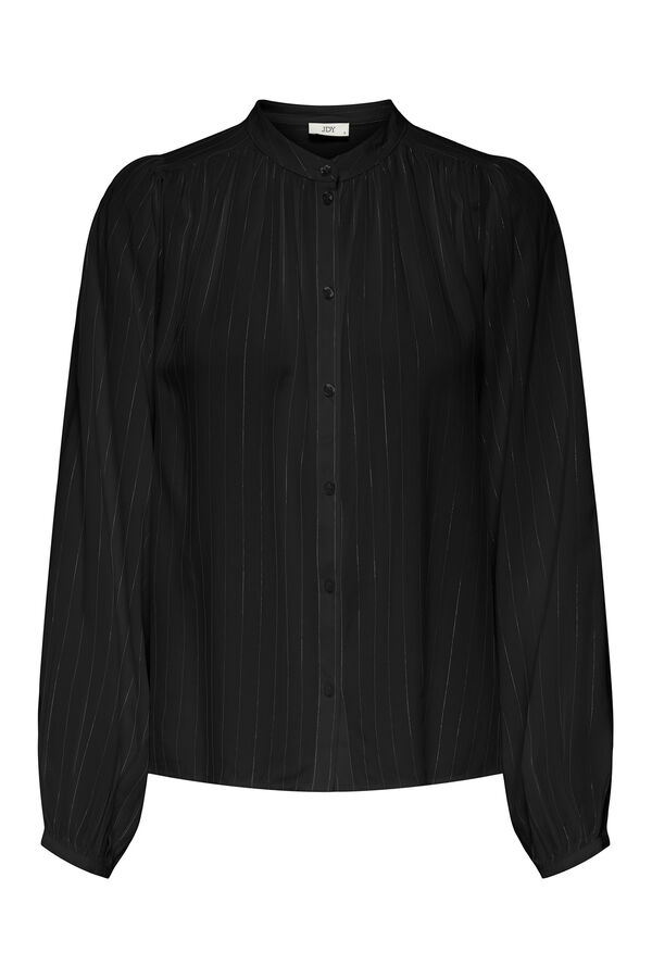 JDY Fluid long-sleeved shirt black