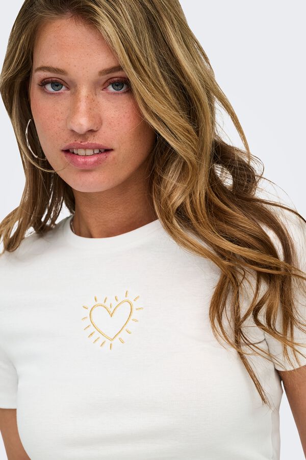Only Short-sleeved T-shirt white
