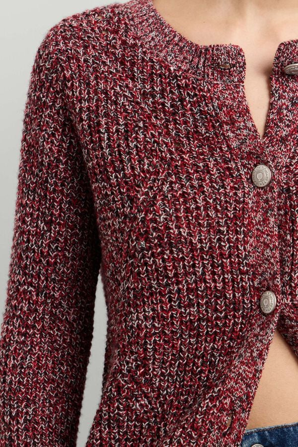 Pepe Jeans Moulin&eacute; knit cardigan brown