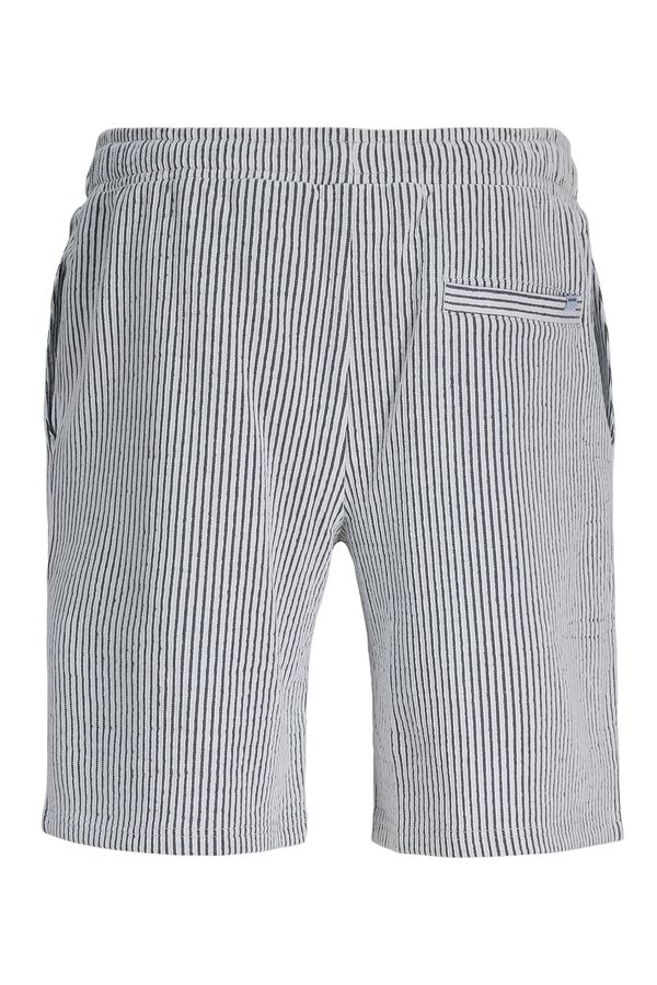 Jack & Jones Relaxed fleece Bermuda shorts white