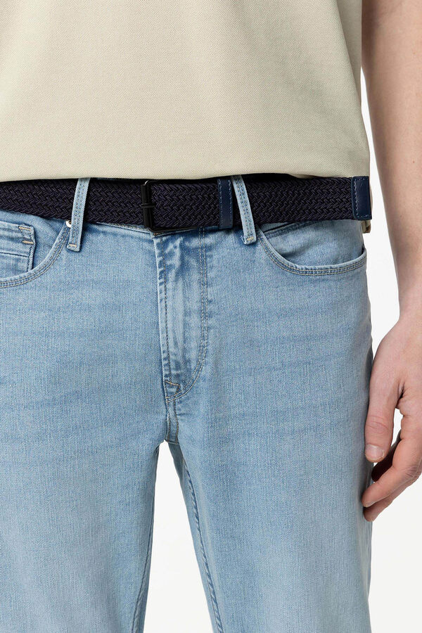 Springfield Leo comfort-fit jeans with belt blue mix