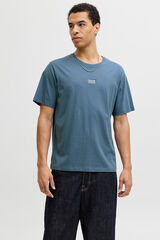 Jack & Jones Camiseta logo frontal gris