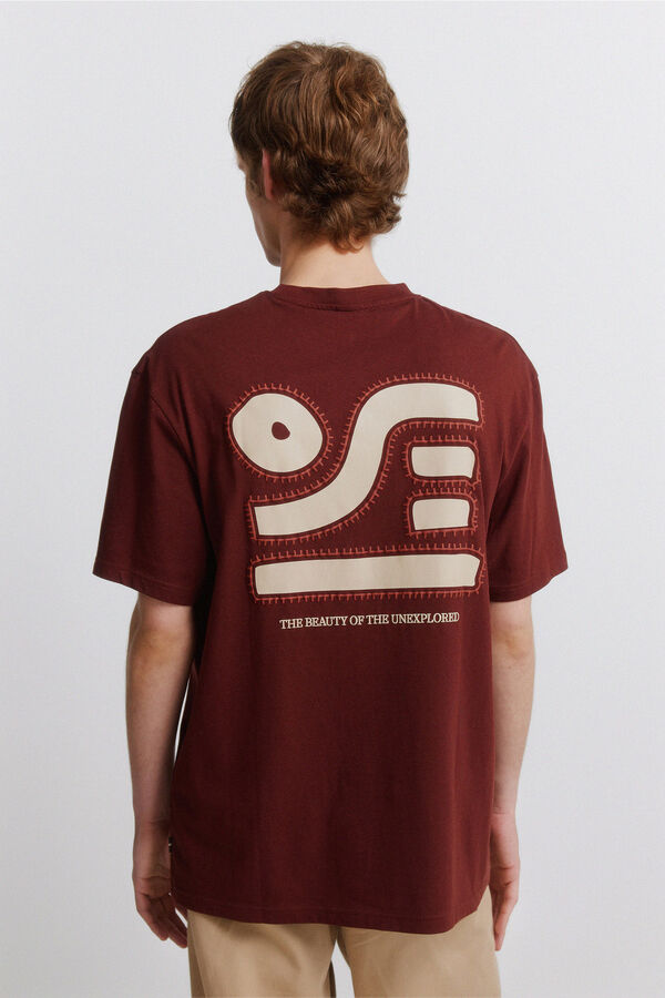 Springfield Majica sa etno vezom Narandžasta