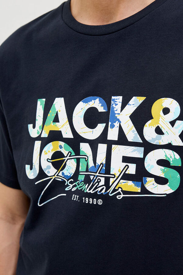 Jack & Jones Regular fit printed t-shirt Plava