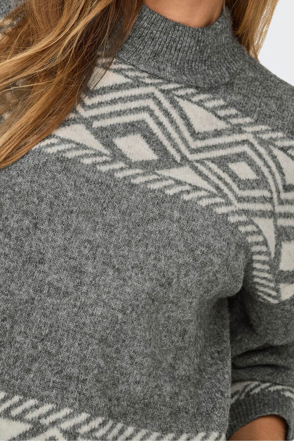 Only Jersey detalle cenefa gris