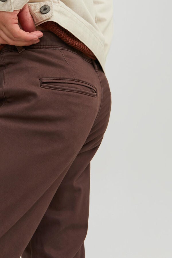 Springfield Pantalón chino slim fit marrón medio