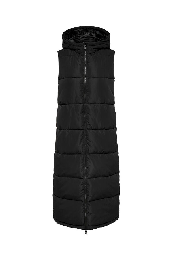 Springfield Quilted gilet with hood crna