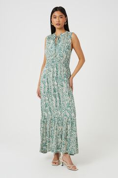 Brave Soul Vestido largo sin mangas estampado