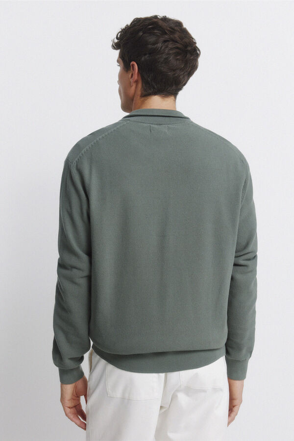 Springfield cardigan structur&eacute; uni vert