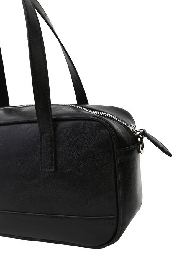 Oxxo Faux leather bowling bag black