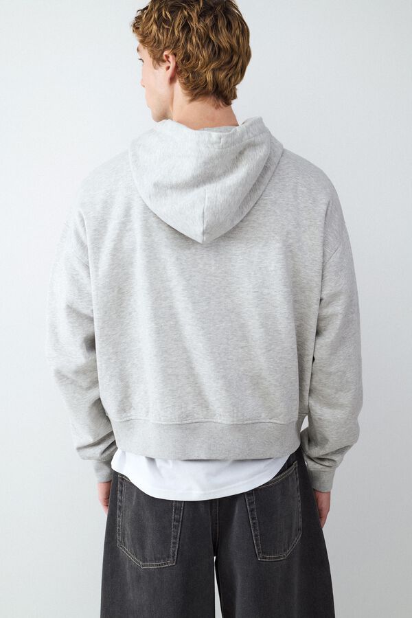 Balmohk Sudadera con capucha y corte regular gris
