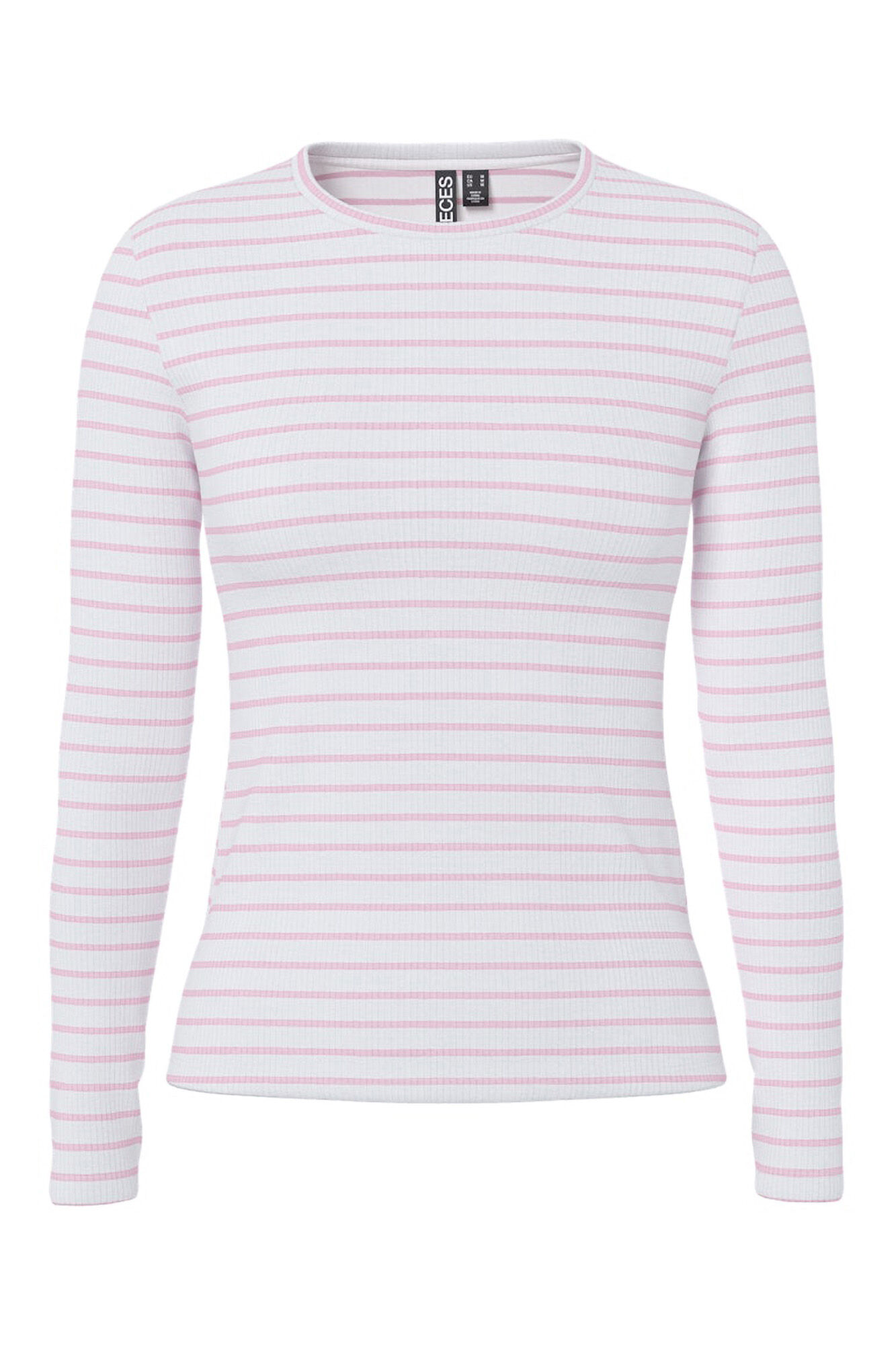 Pieces Lang&auml;rmeliges Streifen-T-Shirt