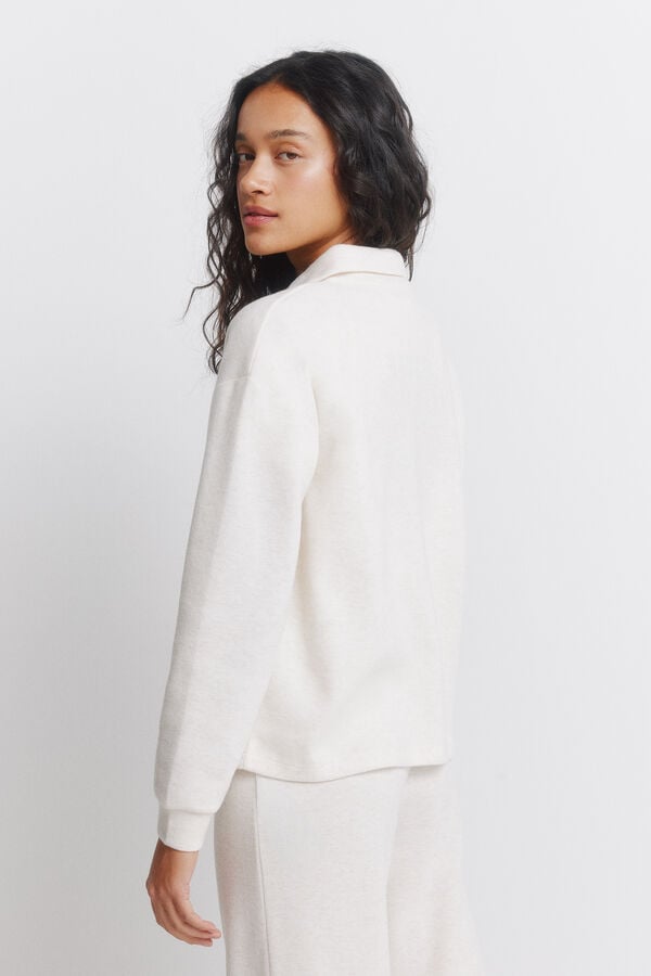 Springfield Zip - sweatshirt neck brown