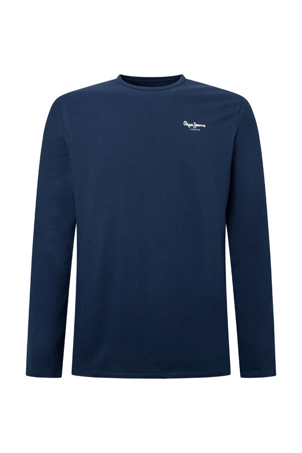 Pepe Jeans Original basic long sleeve t-shirt blue