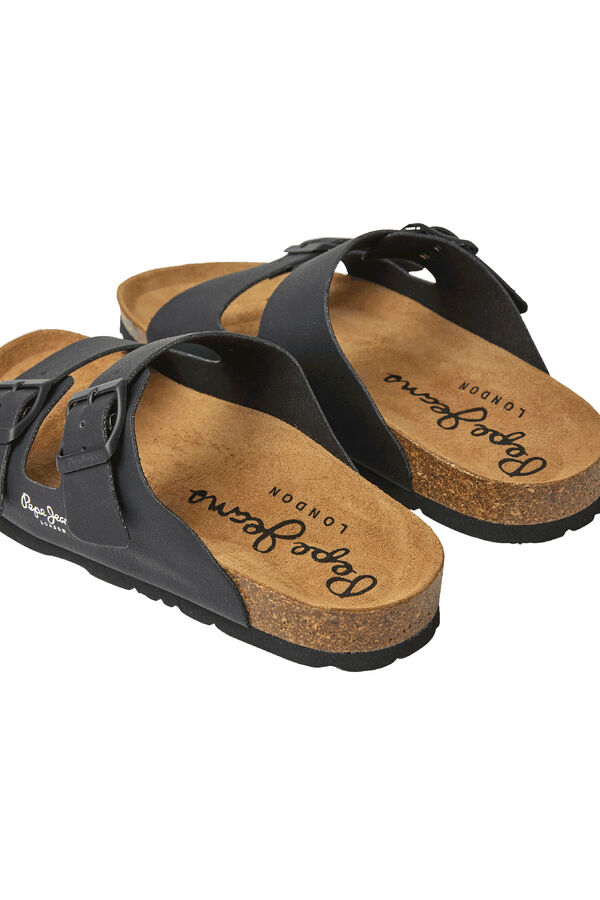 Pepe Jeans Sand&aacute;lias Com Fivela Dupla preto