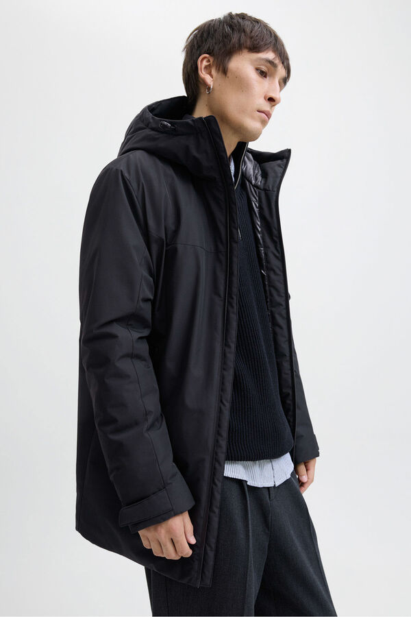 Jack & Jones Parka curta acolchoada preto