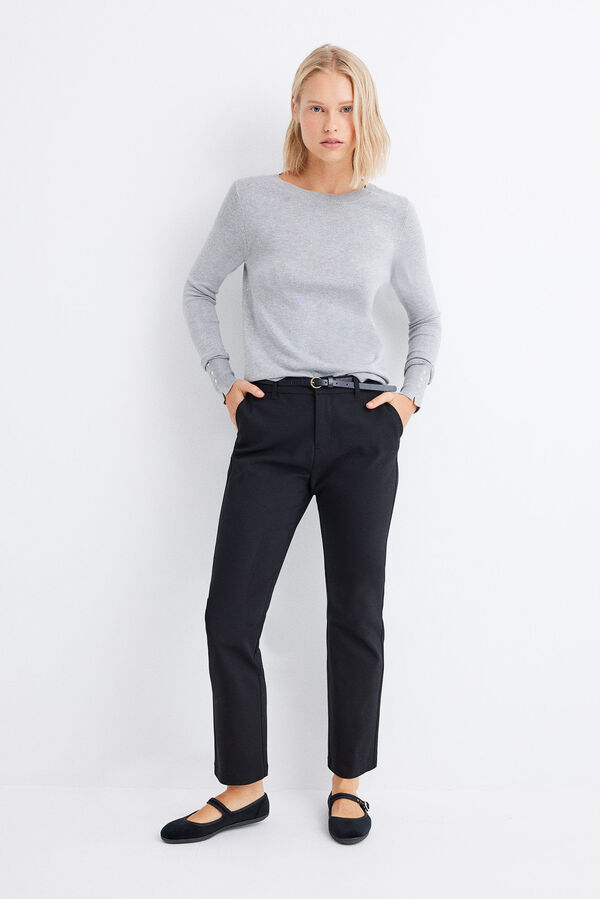 Springfield Belted chinos black