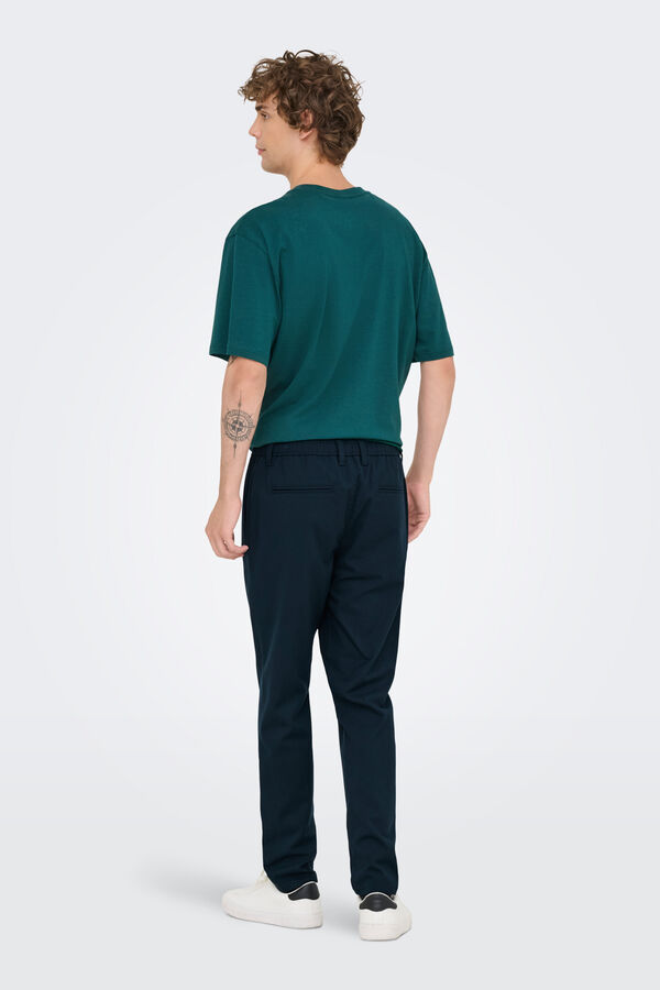 Only & Sons Regular fit long trouser blue