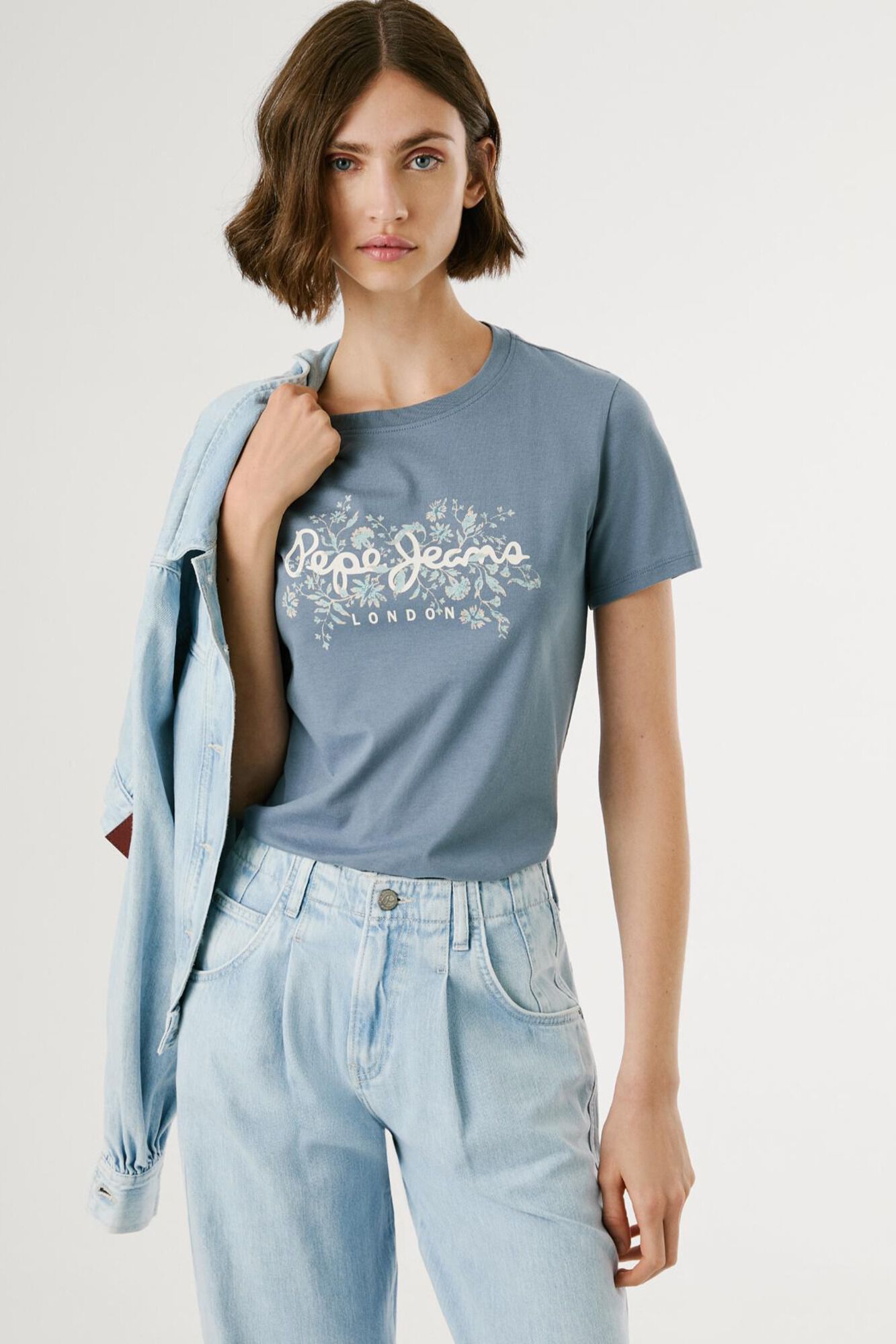 Pepe Jeans Camiseta com estampa floral e logotipo