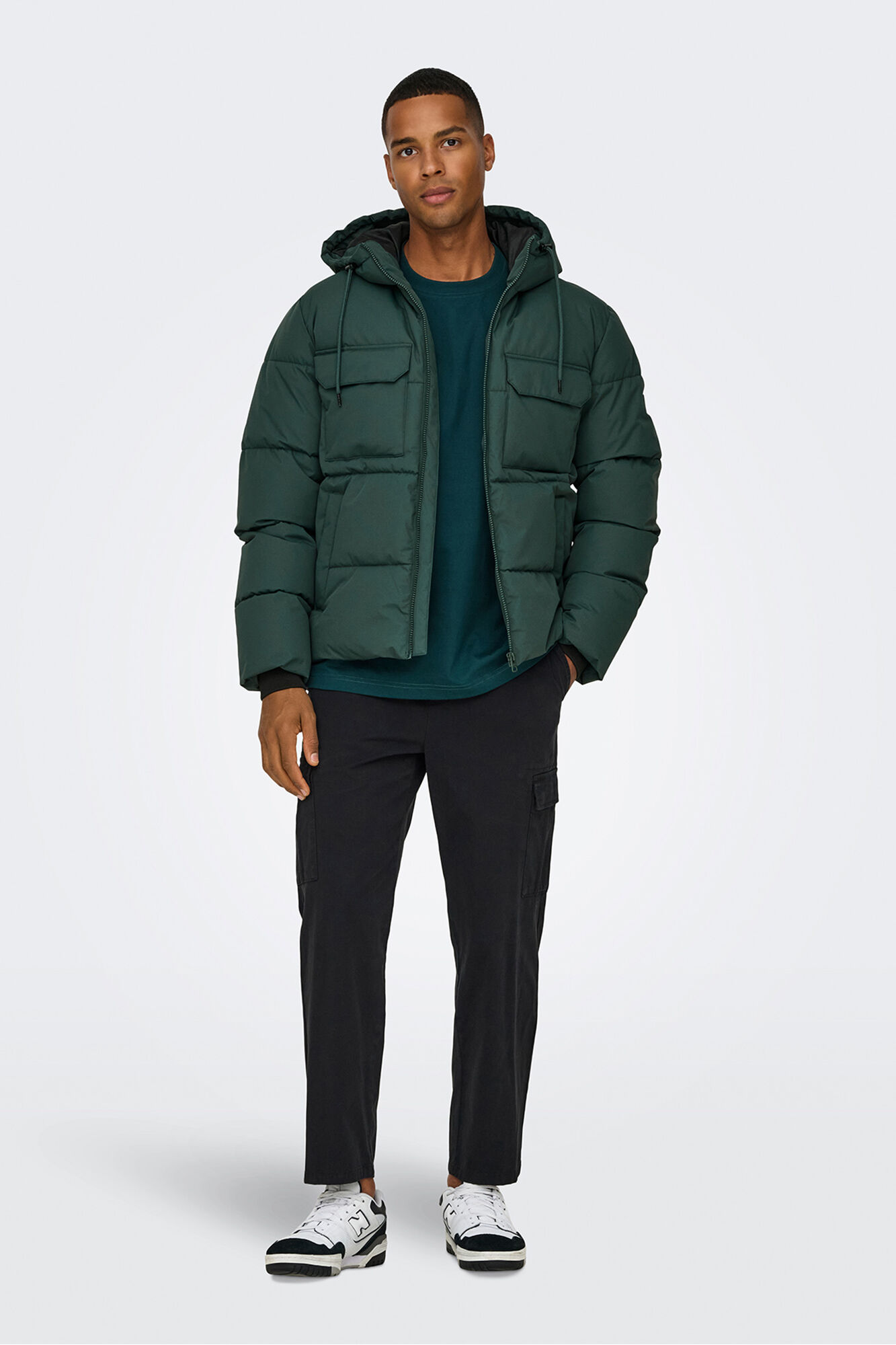 Only & Sons Chaqueta acolchada con capucha