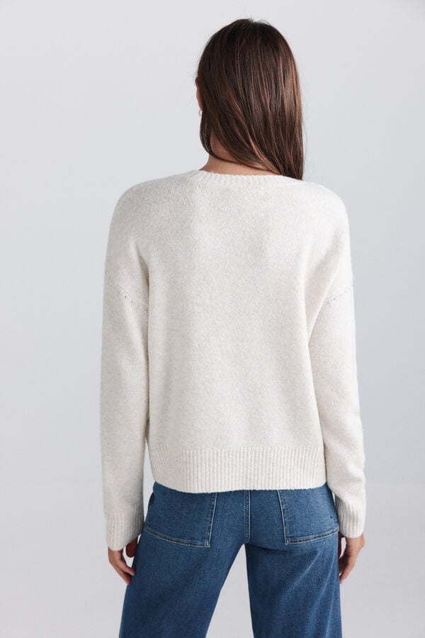 Springfield Studded jumper beige