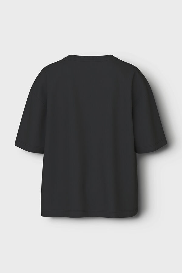 Name it Children's print t-shirt Crna