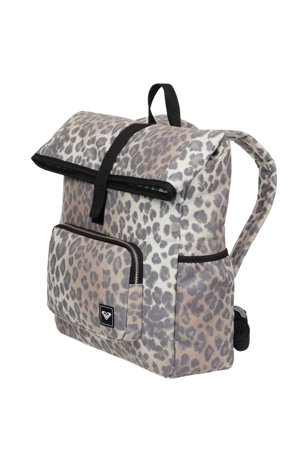 Roxy Mochila de bombazina estampada castanho