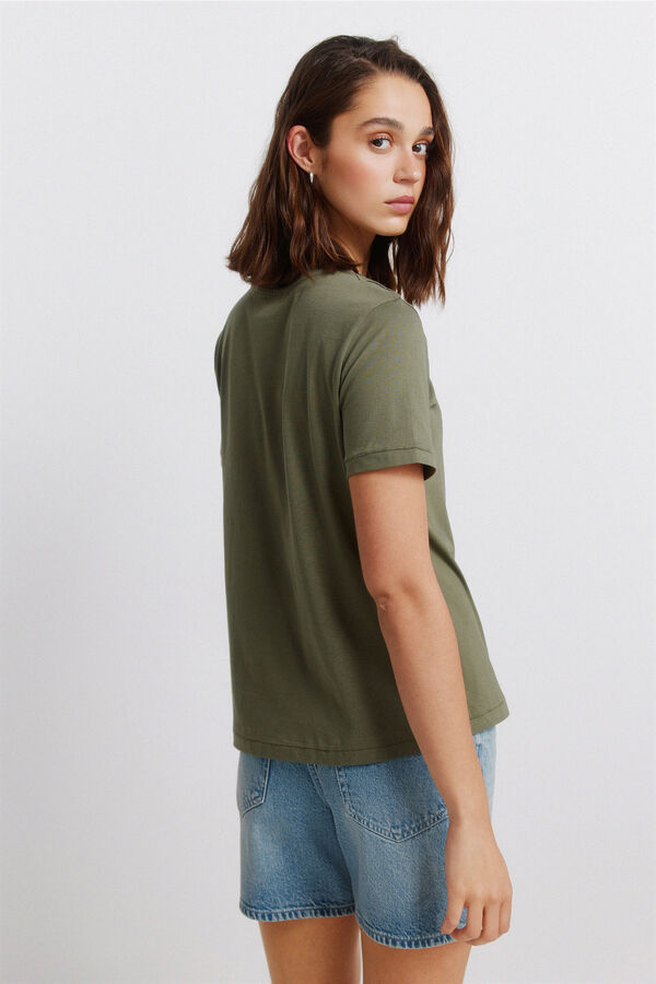 Springfield T-shirt &agrave; manches courtes &agrave; fleurs beige