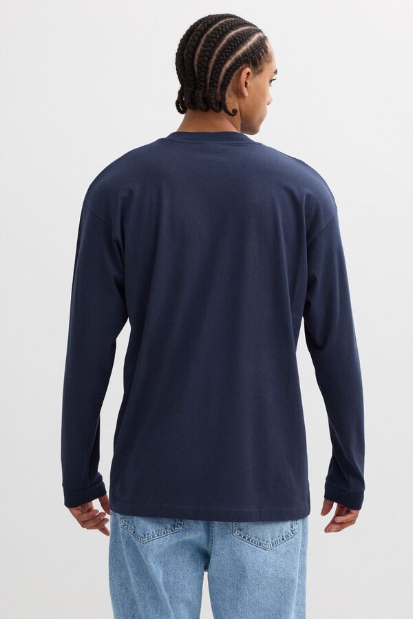 Inside Oversize long sleeve T-shirt blue