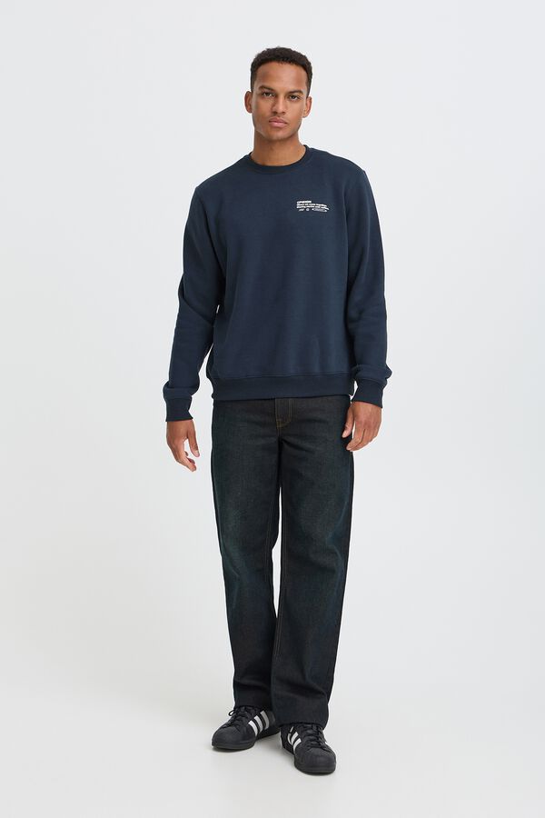 Blend Round neck sweatshirt bleu