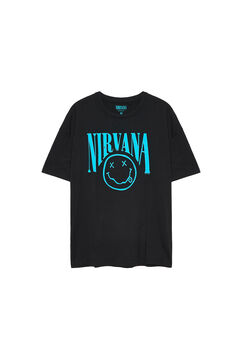 Springfield T-shirt print Nirvana preto