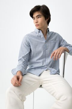 Tiffosi Camisa rayas blancas