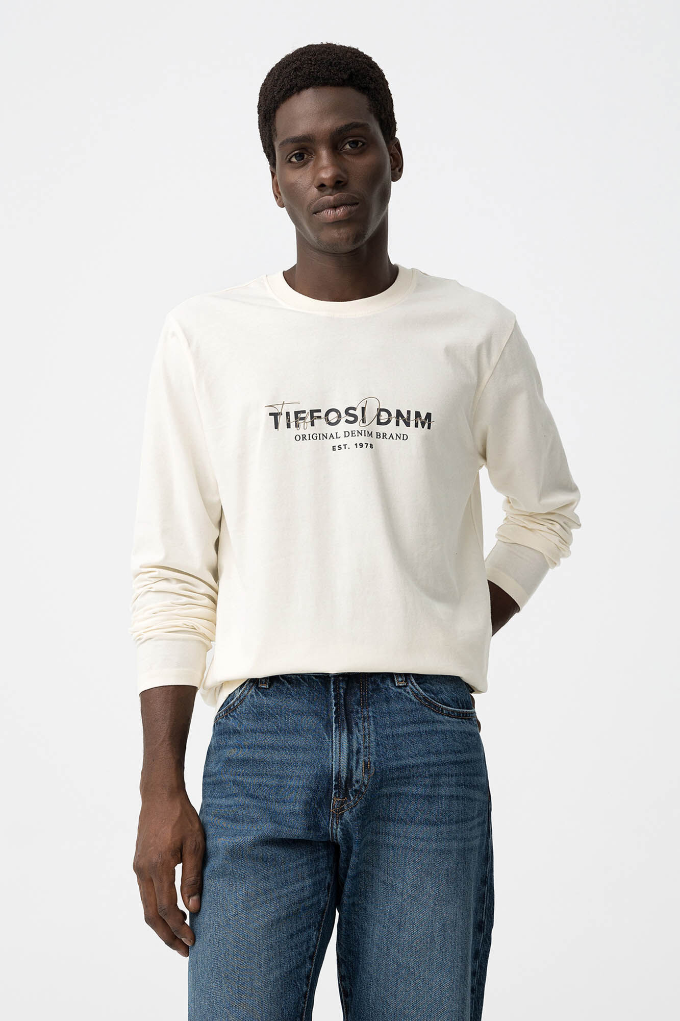 Tiffosi T-shirt estampada de manga