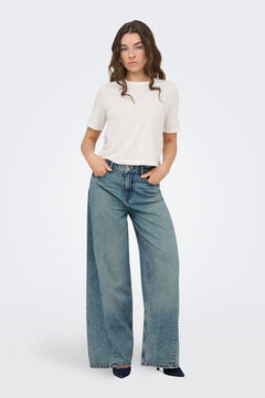 JDY Jeans wideleg tiro alto