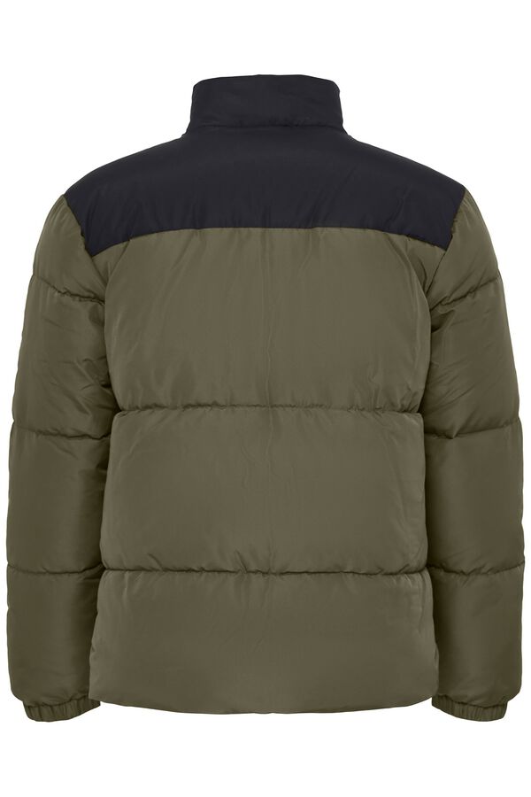 Blend Two-tone puffer jacket beige