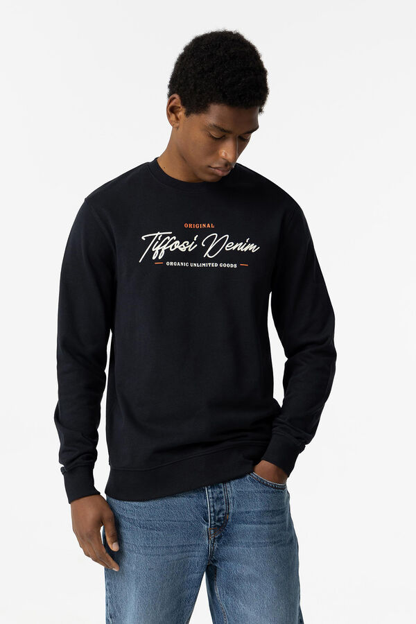 Springfield Sweatshirt with front print tamno plava