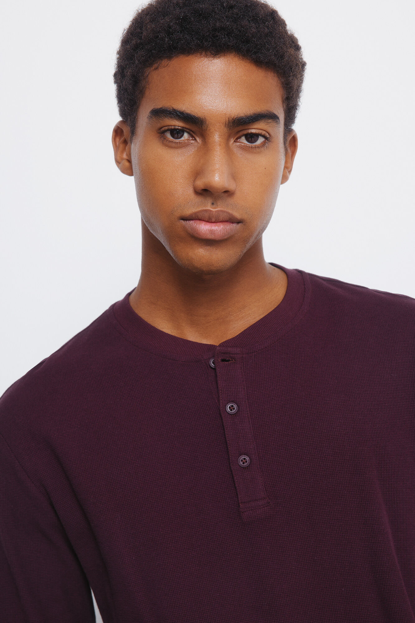 Springfield sleeve Henley T-shirt