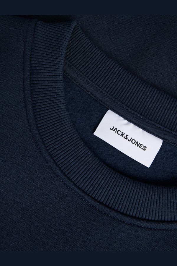 Jack & Jones Sudadera cuello redondo azul