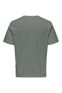 Only & Sons Herren-T-Shirt mit regular fit und kurz&auml;rmelig 