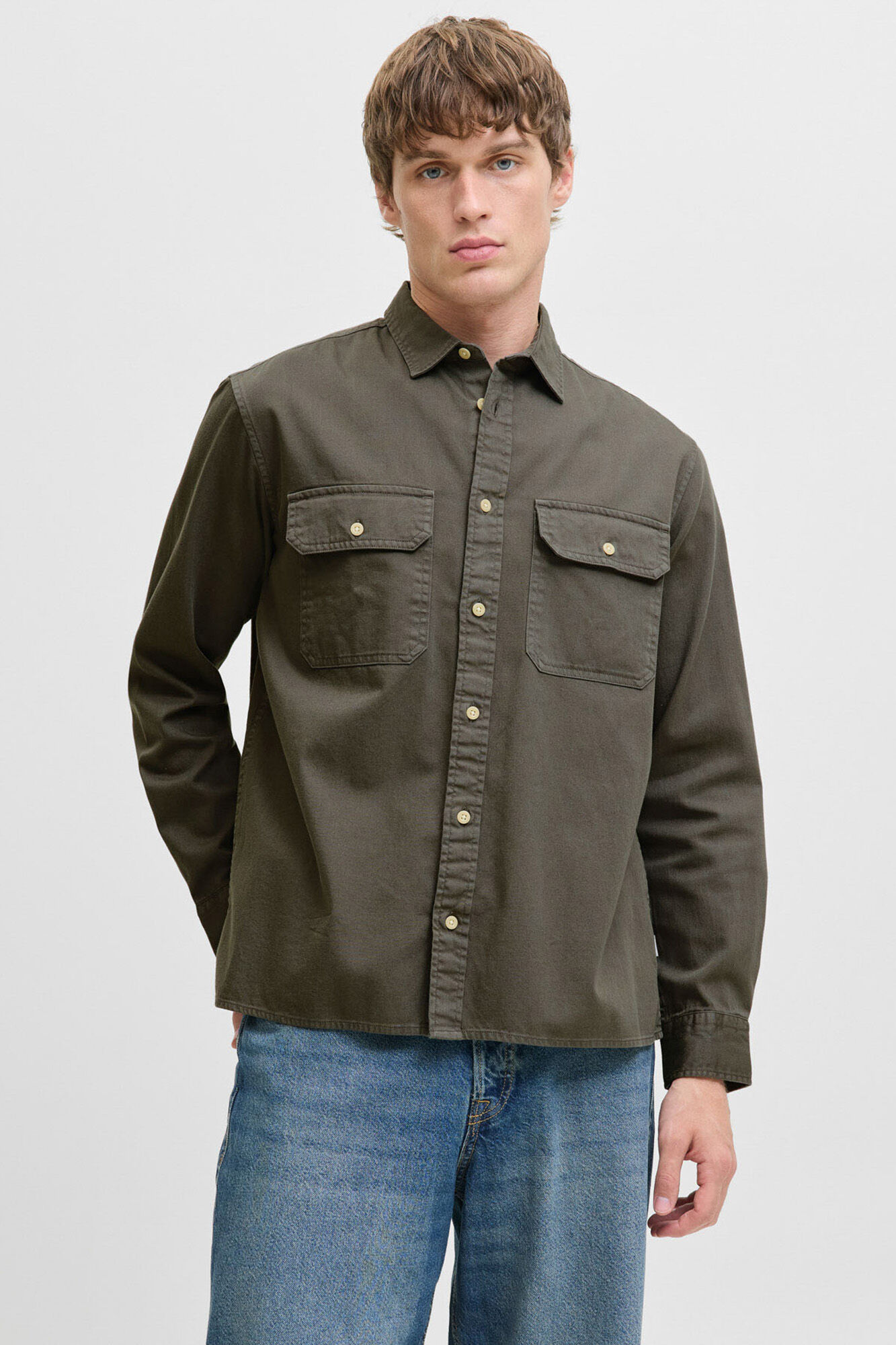 Jack & Jones Hemd im Twill -Stil