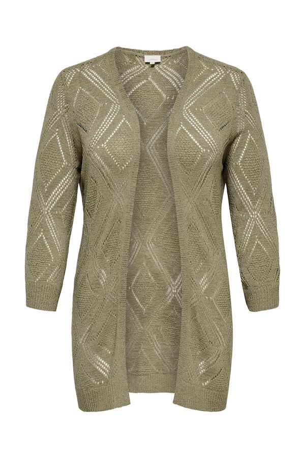 Only Carmakoma Plus size knit cardigan beige