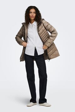 Only Abrigo midi acolchado