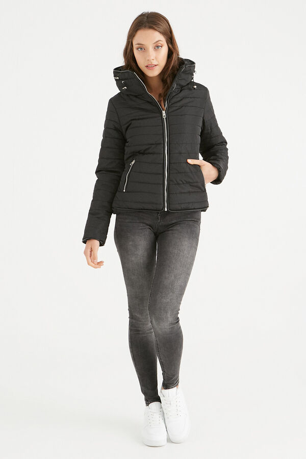 Inside Quilted jacket black