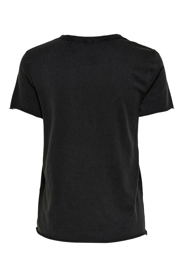 Springfield Kurzarm-T-Shirt  schwarz