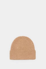 Springfield Ribbed knitted hat brown