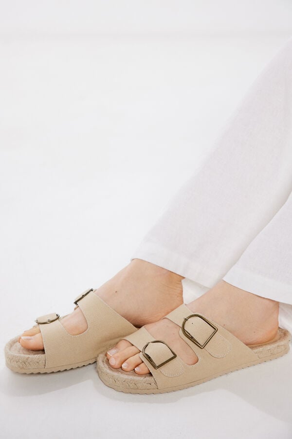Springfield Sandal with jute sole natural