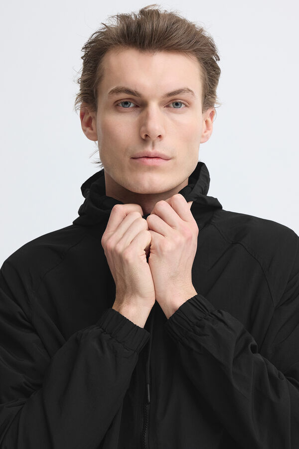 Blend Casaco com capuz preto