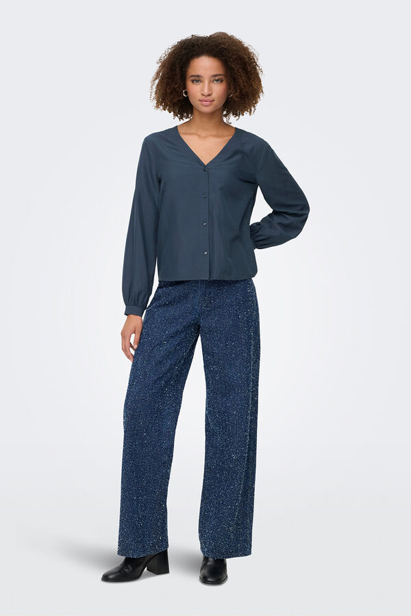 JDY long sleeve shirt Plava