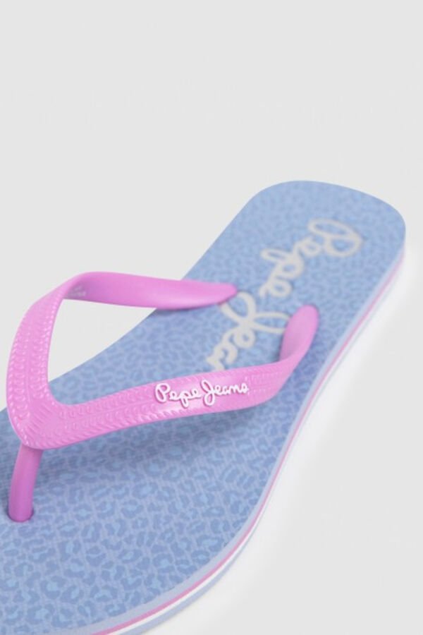 Pepe Jeans Animal print sandals blue